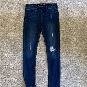 Express ripped skinny jeans